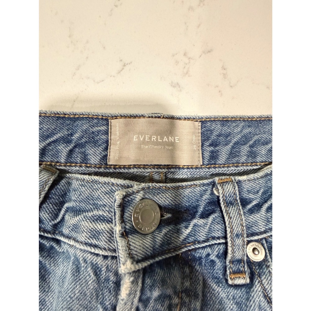 Everlane Contemporary Cheeky Jean Medium High Waisted Straight Leg Denim 26 - Picture 2 of 8